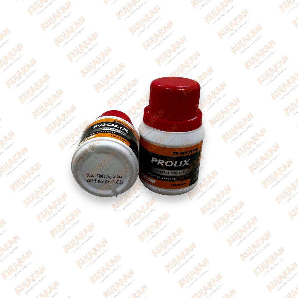 Minyak Rem Prolix Dot 3 Netral Warna Merah 50cc Minyak Rem Motor Mobil