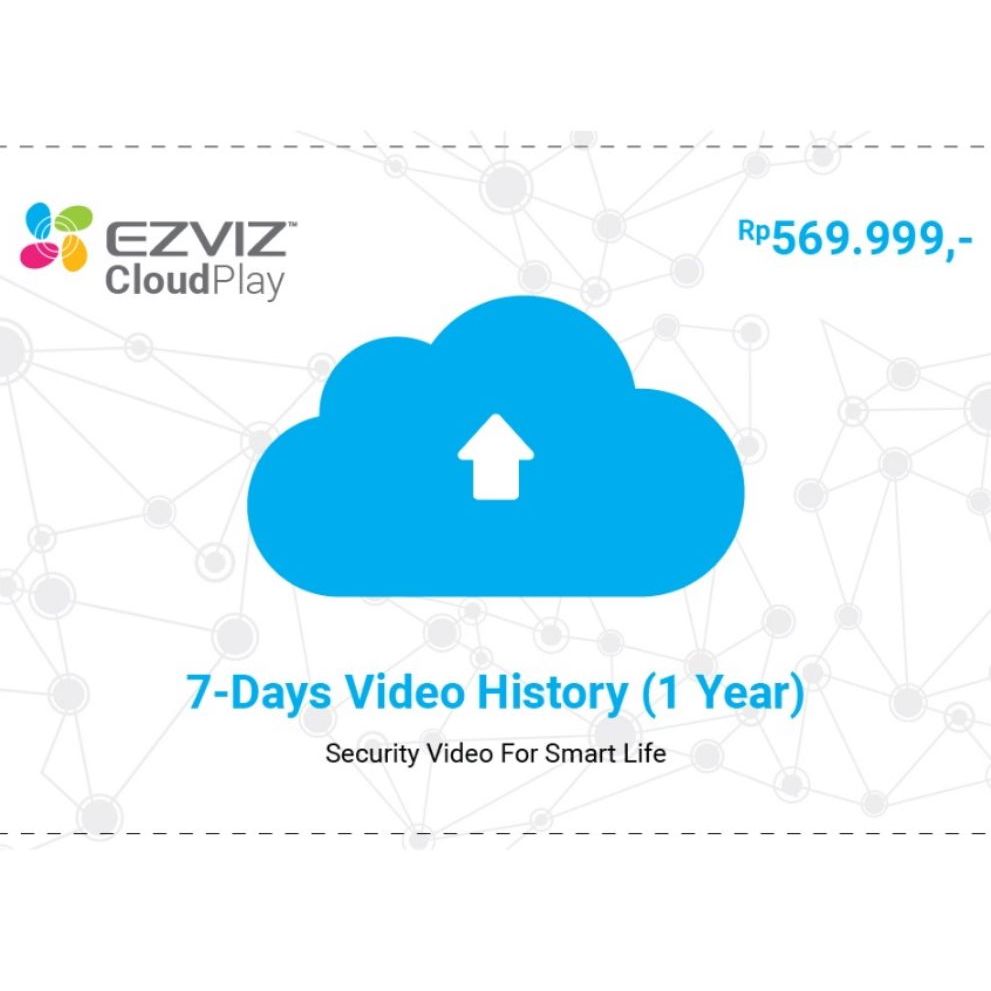 Ezviz Cloud Play Storage 24 Jam Rekaman Full 7 Hari Langganan 1 Tahun