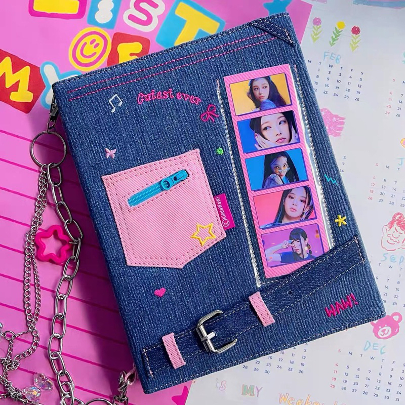 

Kinda Waw Denim Binder y2k collection book A5 Buku Binder Findantings