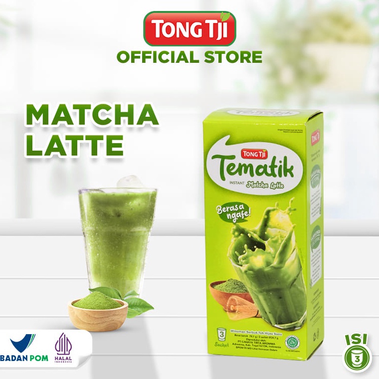 

modelTipe SBK649 Tong Tji Tematik Matcha Latte Instant 3 Sachets