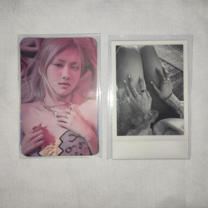 ROSÉ BLACKPINK First Single Album R Photocard Polaroid Paha POB Bene KTOWN