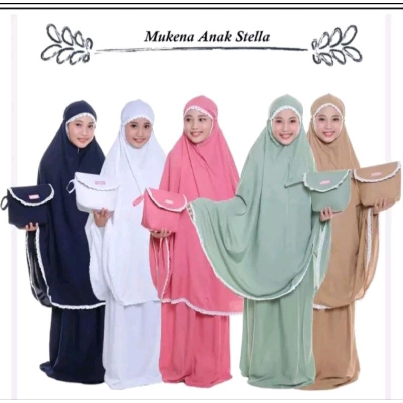 MUKENA ANAK POLOS TERBARU/ MUKENA ANAK POLOS/MUKENA ANAK PEREMPUAN