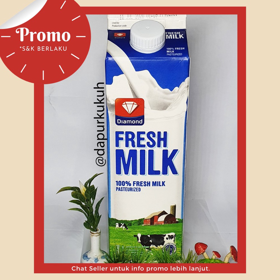 

Kode FKU115 Fresh Milk Diamond 946 ml 1 L Susu Segar Pasteurisasi