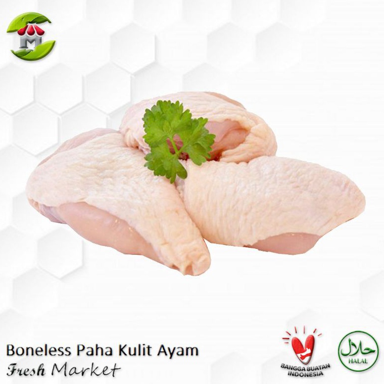 

TIPE VPB534 Boneless Paha Kulit Fillet Ayam Fillet 1Kg Grade A Kualitas Premium