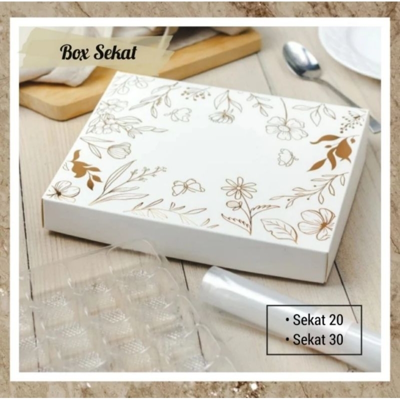 

Box Sekat 20 30 Holes Dus Sekat Nastar Brownies Coklat