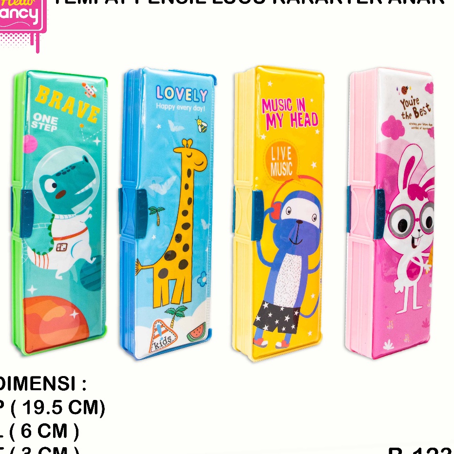 

Super Tempat Pensil Magnet Karakter 2 Sisi Kotak Pensil Magnet B123