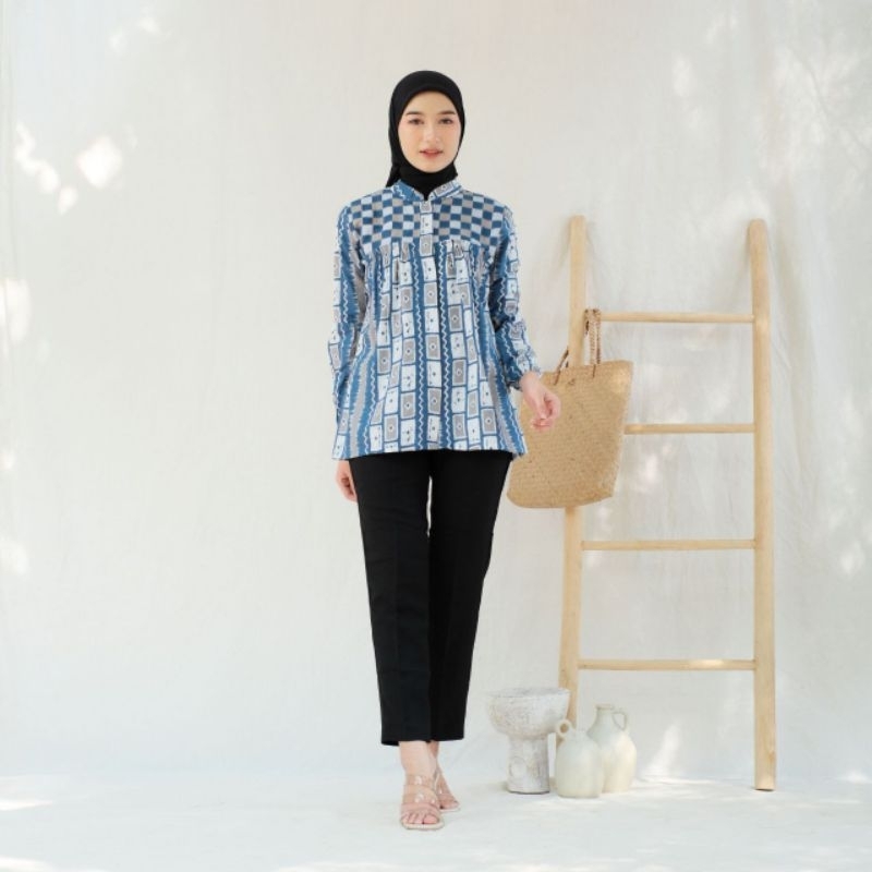 BeeModest Batik Motif Boto Biru Balon