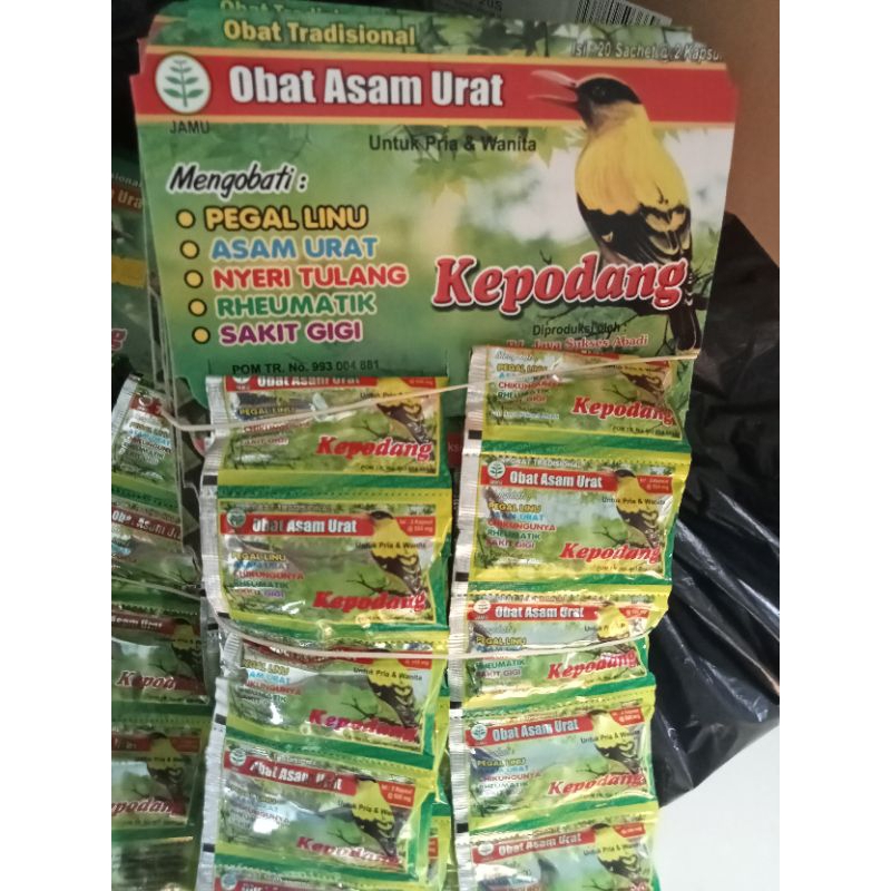 Kapsul Kepodang Obat Asam Urat 50 Hanger