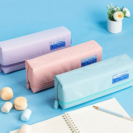 

Kotak Pensil Kain Resleting Deli Pencil Pouch Warna Pastel