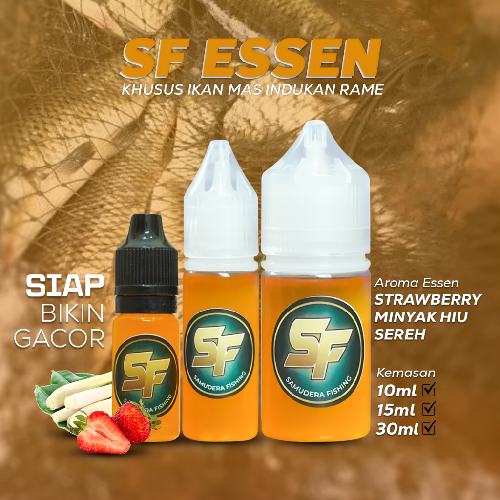 SF Essen Ikan Mas Gacor Wangi Stawberry Sereh Indukan Rame Lomba Harian Galatama