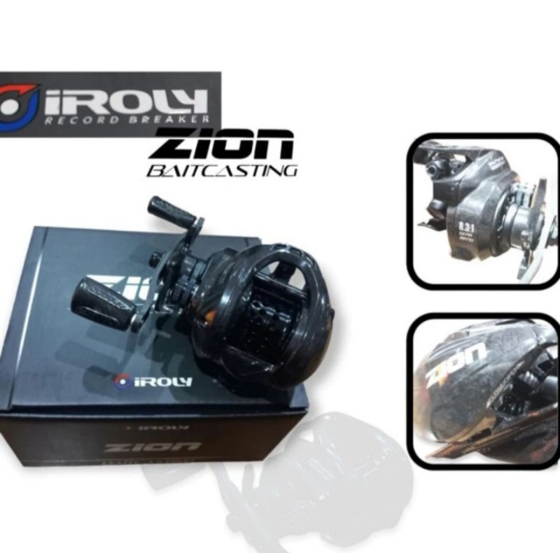 REEL IROLY ZION BAITCASTING / REEL CASTING 8 + 1 BEARING,  REEL PANCING, REEL BAITCASTING,