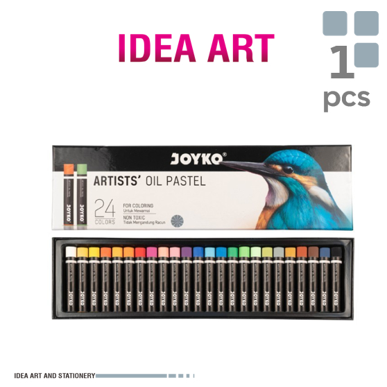 

Joyko Artists Oil Pastel OP-24ART /Crayon Krayon Minyak 24 Warna Color - Set