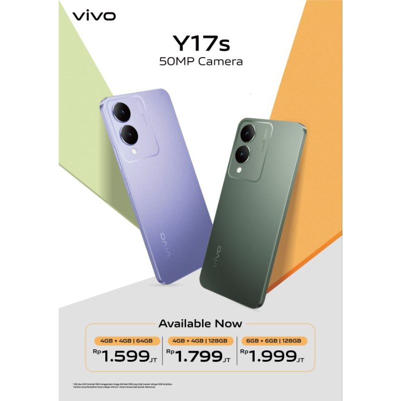 VIVO Y17S RAM 6+6/128