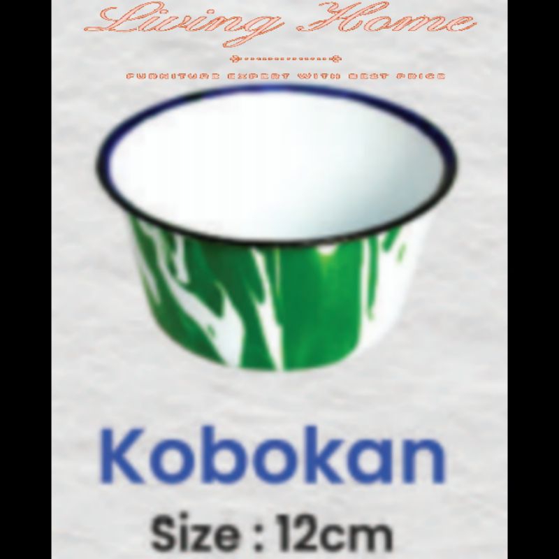 Mangkok Sup / Mangkok Kobokan Motif Batik Tahan Panas Anti Luntur Merk Panen Enamel CookWare - Per L