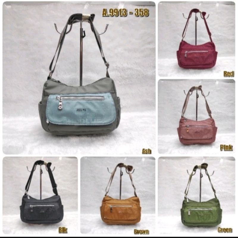TAS SELEMPANG JUNFA JK13-358 MOTIF PARASUT WATERPROOF
