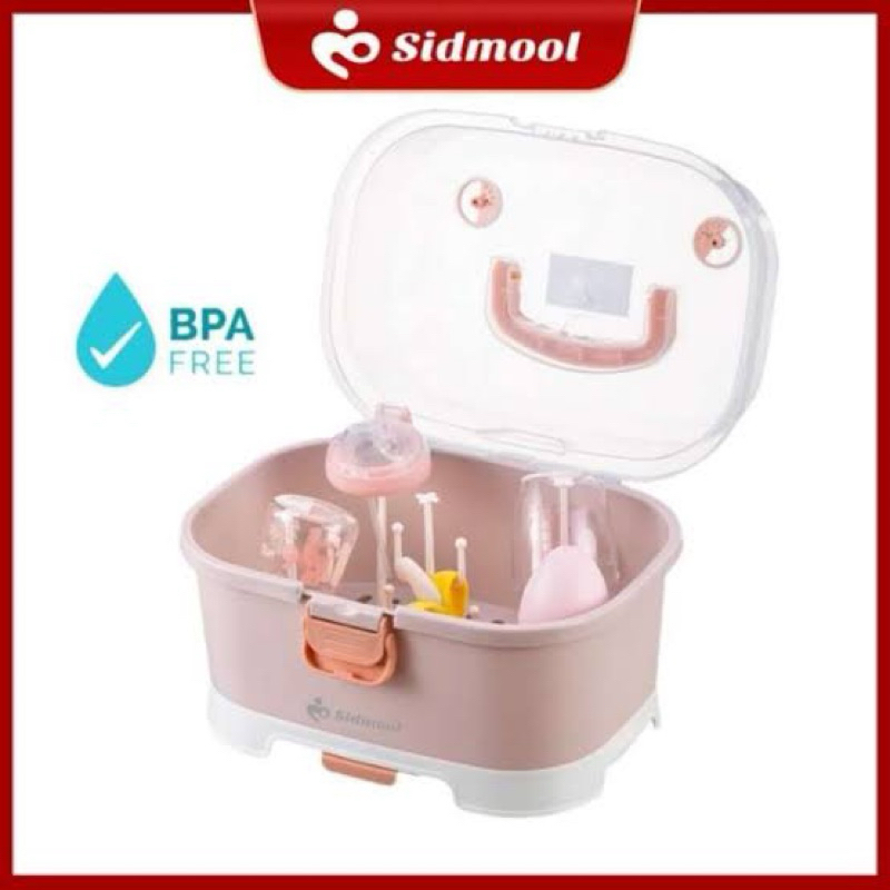 new sidmool rak pengering botol warna pink.