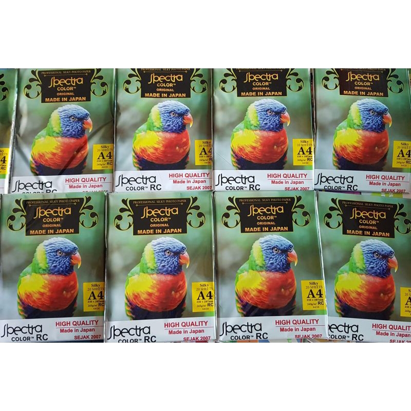 Kertas Foto Spectra Silky / Glossy A4 260 Gsm
