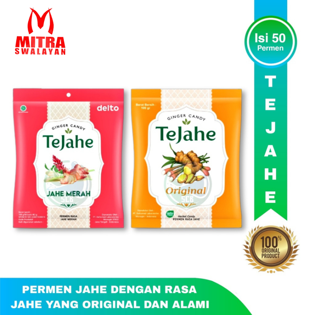 

TEJAHE Permen Varian - Permen Jahe (Ginger Candy) 50 Butir