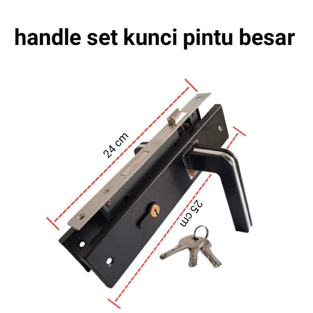 selot kunci handle pintu rumah slot kunci pintu besar | tanggung black series
