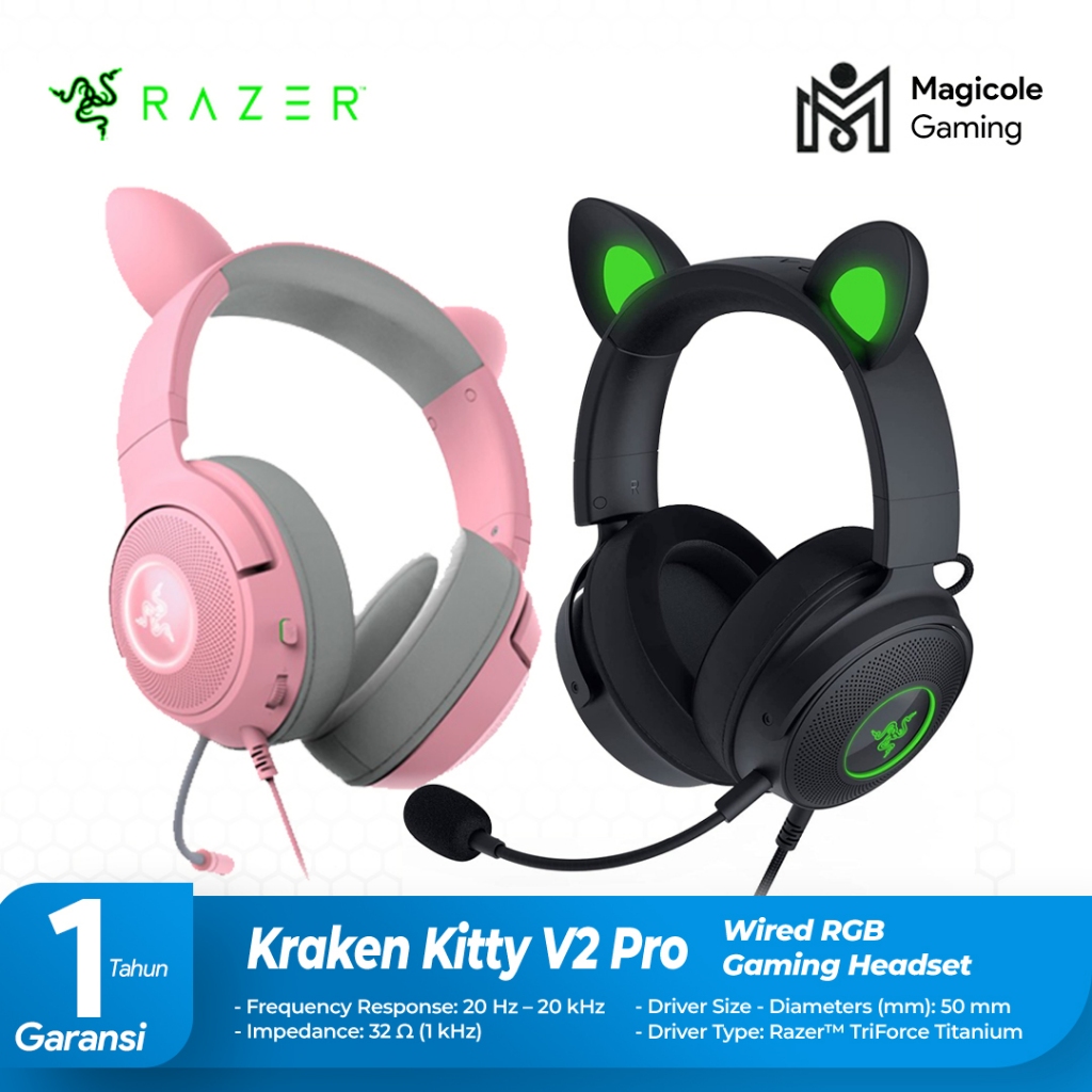 Razer Kraken Kitty V2 Pro Wired RGB Gaming Headset
