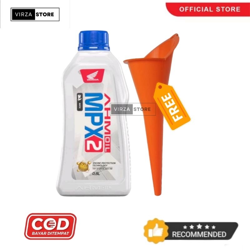 OLI MPX 2 MATIC+ CORONG OLI ORIGINAL (oli mesin motor matic )OLI HONDA AHM OIL MPX 2
