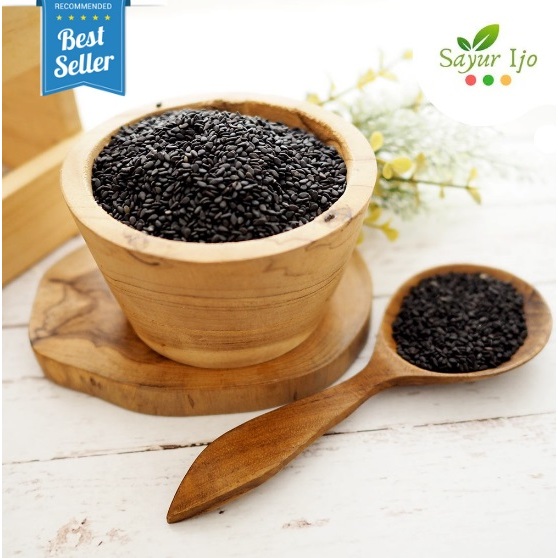 

Biji Wijen Hitam 100 Gram / Pack Black Sesame Seed Bumbu Rempah Kering Organik