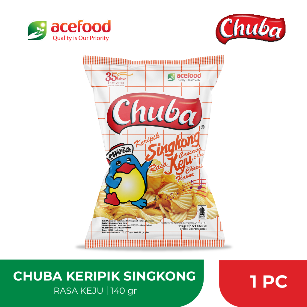 

Chuba Keripik Singkong 125 Gr / 140 Gr Rasa Keju