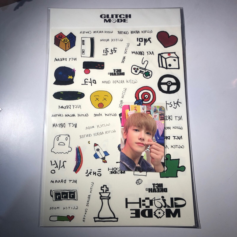 PHOTOCARD PC JAEMIN NCT DREAM GLITCH MODE TATTOO LUGGAGE