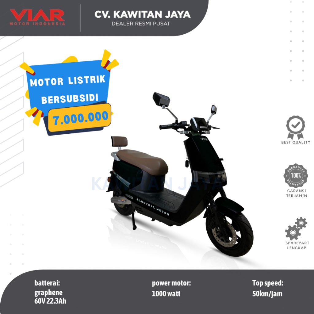 MOTOR LISTRIK VIAR NX - GARANSI RESMI VIAR