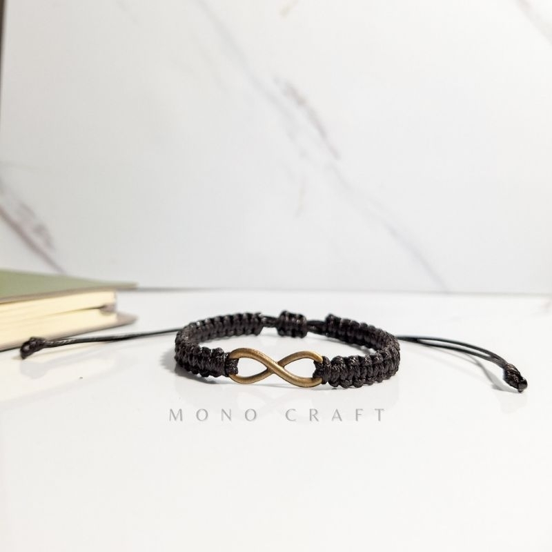gelang infinity bracelet couple single charm infinity