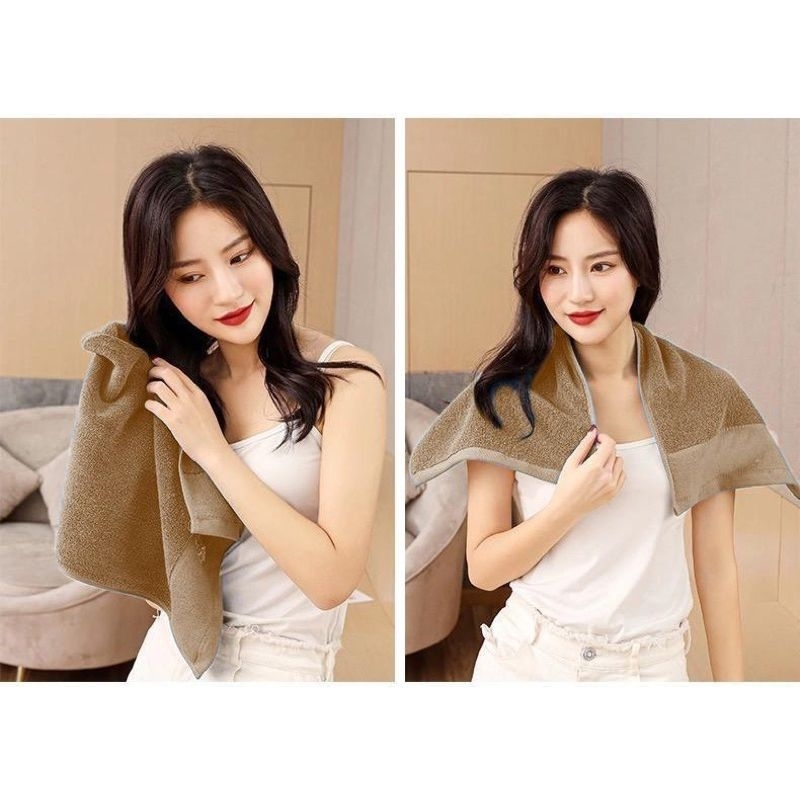 Handuk Mutia Kecil Leher / Handuk Mandi Polos Mutia 35 x 80