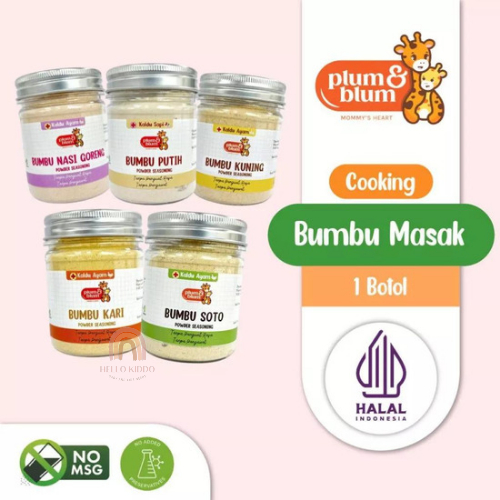 

PLUM&BLUM BUMBU BUBUK POWDER MPASI NON MSG / BUMBU MASAKAN MPASI NON MSG 50g