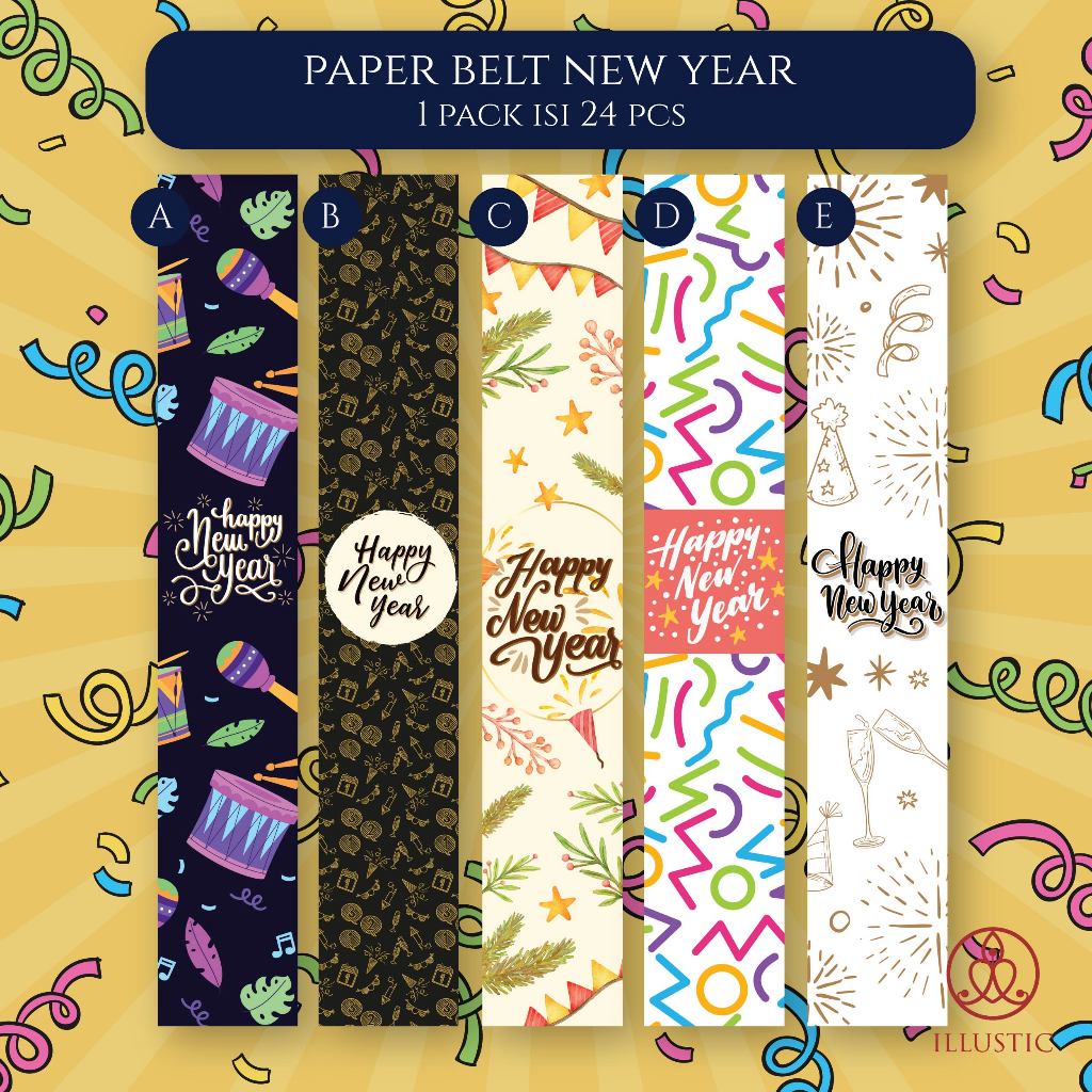 

Paperbelt Sleeve New Year untuk hampers (Tahun Baru)