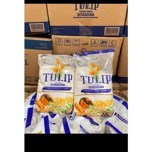 

Terigu tulip 1kg isi 5pcs