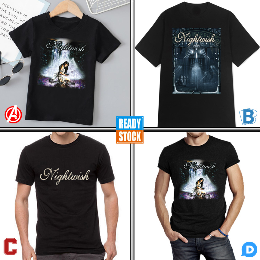 Kaos Nightwish Tshirt 100% Cotton
