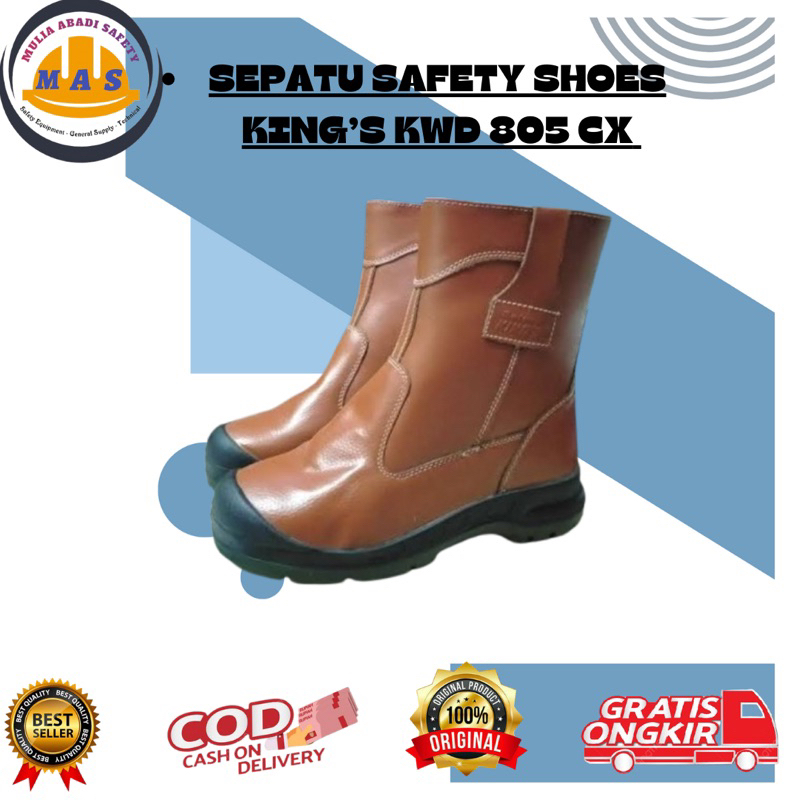 Sepatu Safety KINGS KWD 805 CX / Sepatu Safety Proyek / Safety Shoes KINGS KWD 805CX