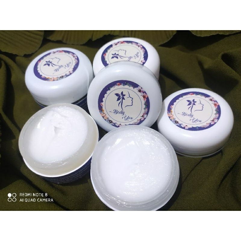 Body glow whitening Pemutih badan permanen Bibit pemutih Handbody pemutih badan Putih tanpa pengelup