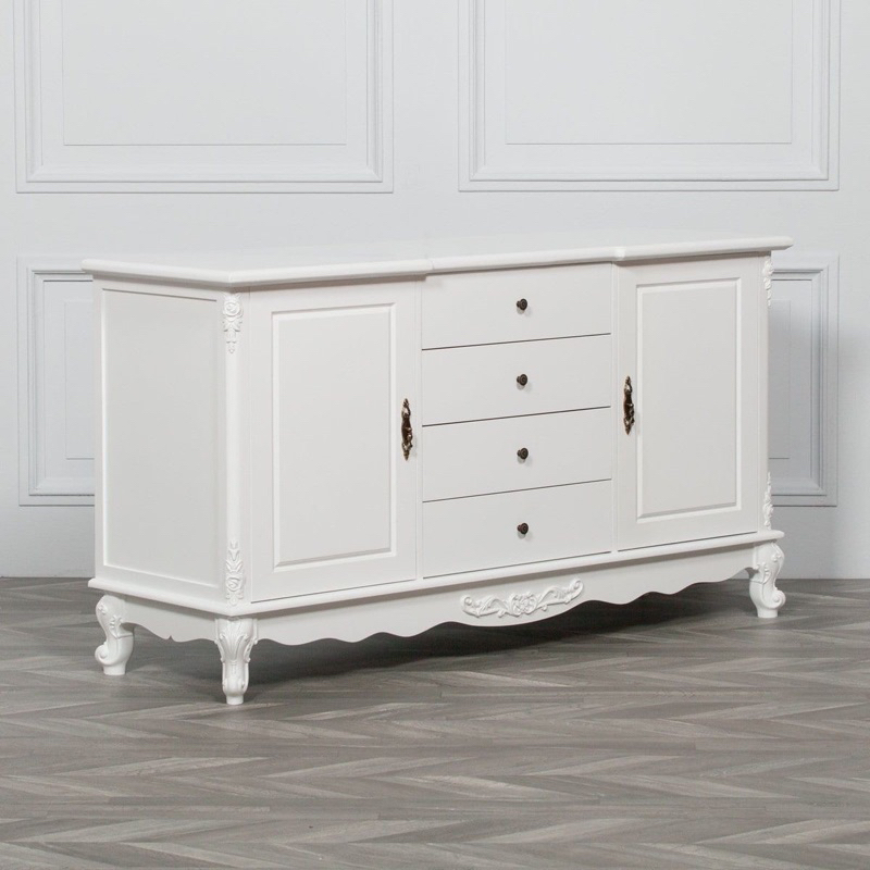 BUFET TV MINIMALIS DUCO PUTIH CABINET TV CAT PUTIH LEMARI TV RAK TV