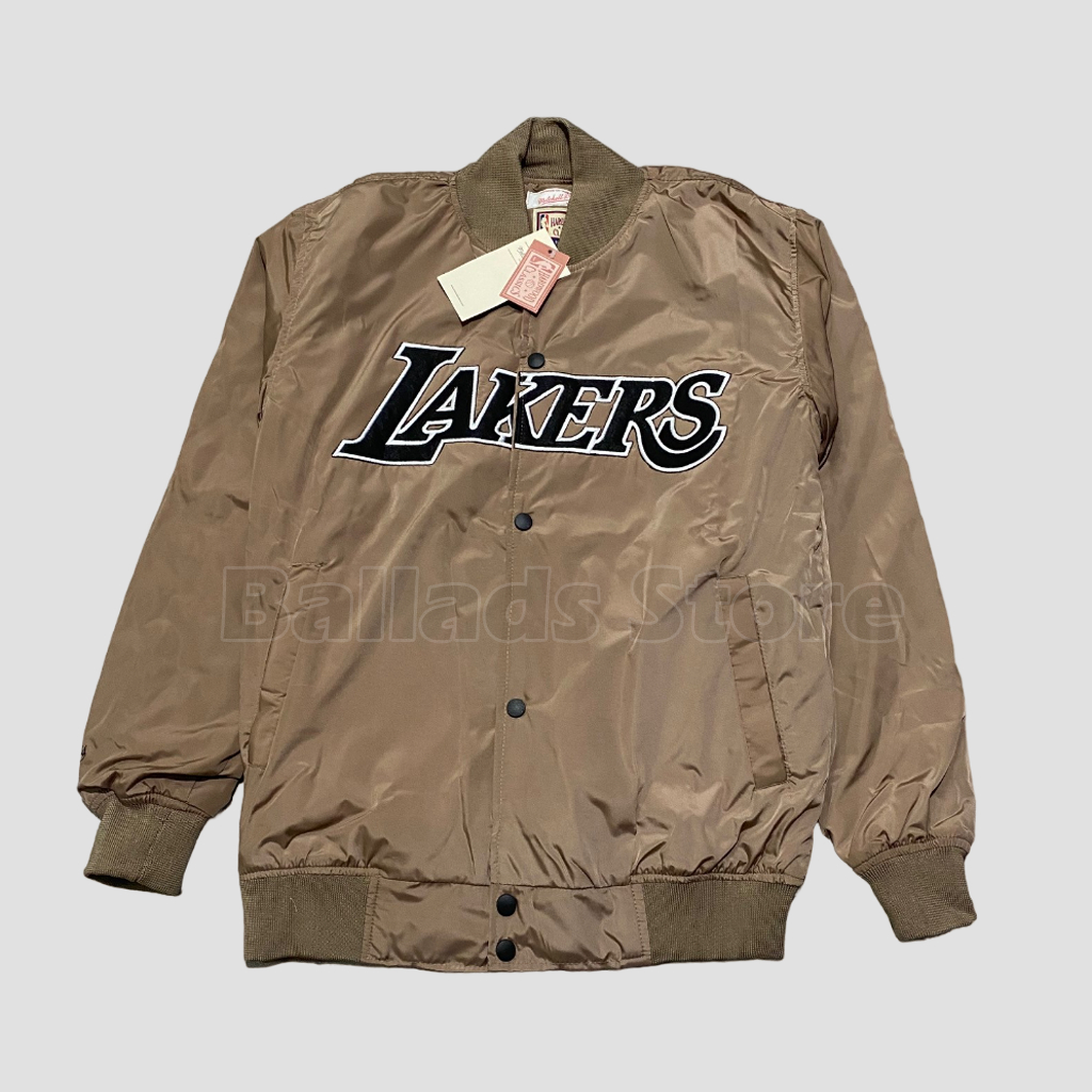 JACKET VARSITY JAKET BASEBALL BASKETBALL  LAKERS LA FULL TAG LEBEL PREMIUM
