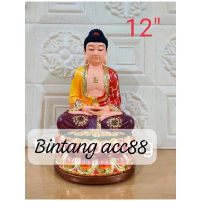 patung buddha sakyamuni/ buddha gaotama - 12inch-fiber