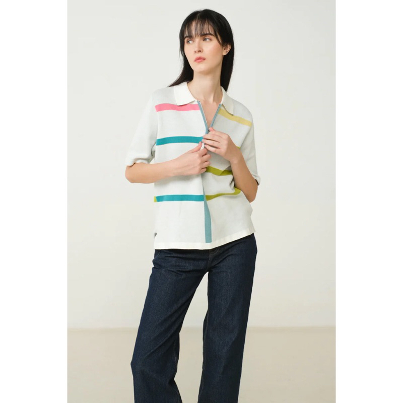 Kyrra x Cathy Sharon Lou Cosmo Poloshirt Size S/M in Martini