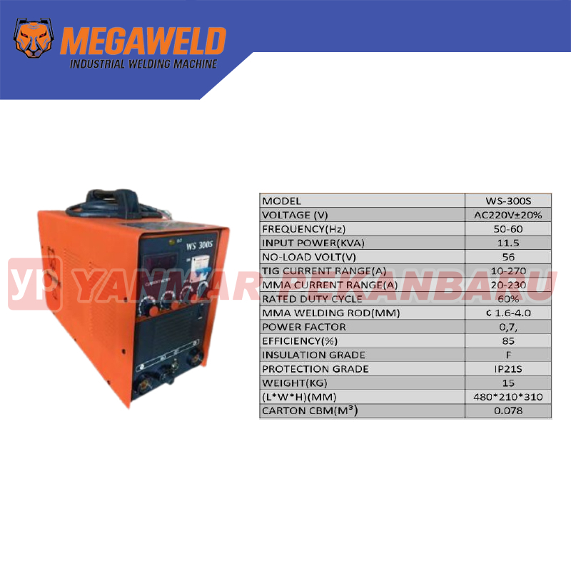 Travo Las MEGAWELD TIG / WS 300 IGBT 3 Phase