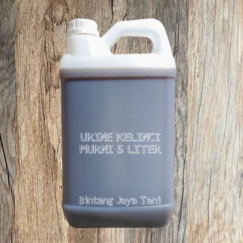 PUPUK URINE KELINCI MURNI 5 LITER /URINE KELINCI MURNI KEMASAN 5 LITER/100% MURNI / PUPUK ORGANIK CA