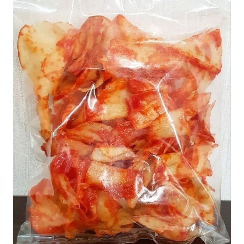 

Keripik singkong balado VIRALRASA ENAK & GURIH, PEDASNYA PAS