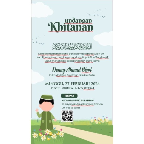 Undangan Digital Khitan Video Elegan [ Tema Khitan ]
