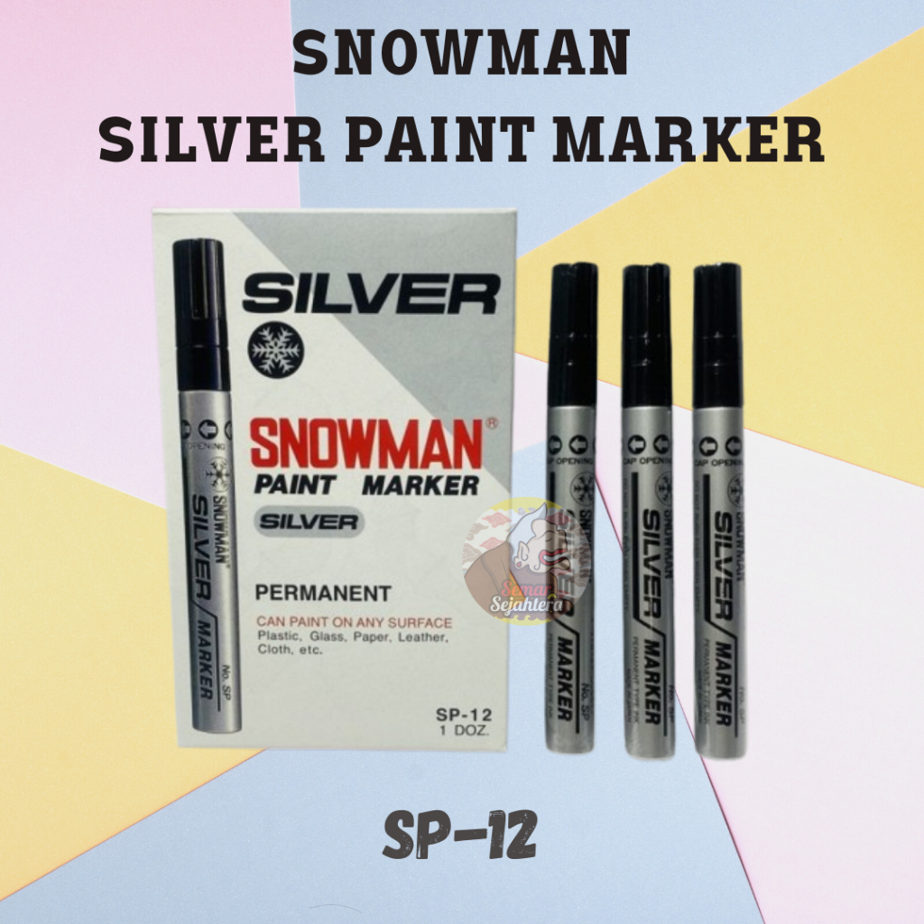 

[PCS] SPIDOL SILVER PERMANENT SNOWMAN SP-12 / SPIDOL PAINT MARKER