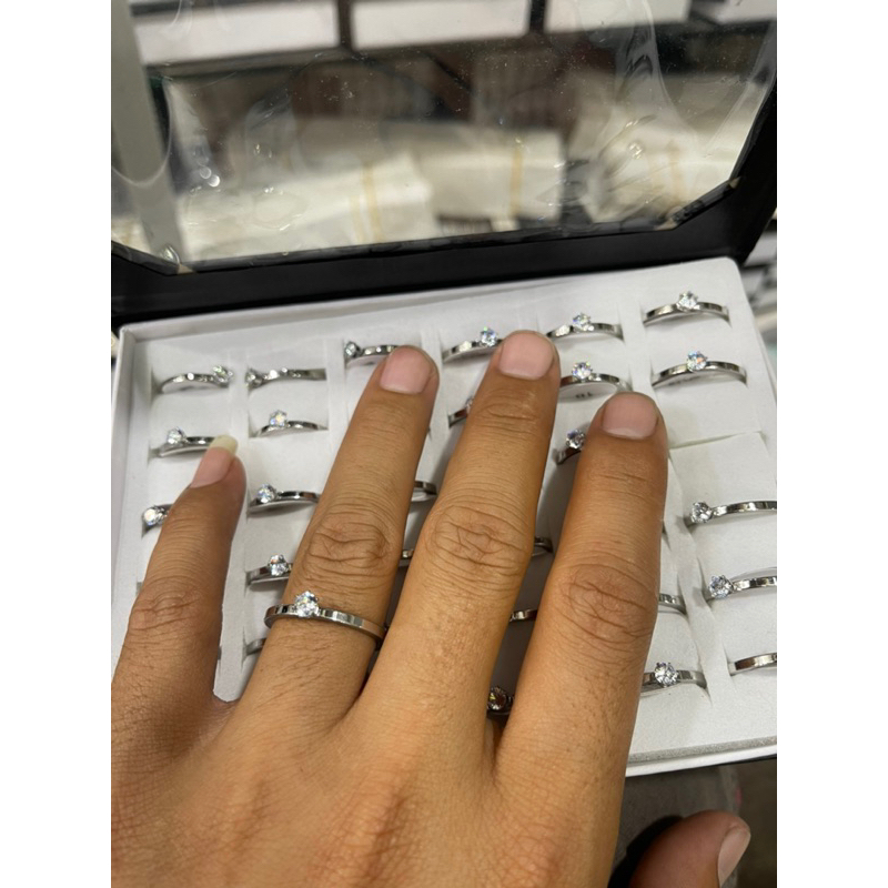 Terbaru Cincin Mata Diamond Kecil Terbaru Isi 36Pcs