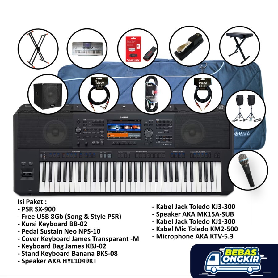 Paket Legend Keyboard Yamaha PSR SX-900 / Keyboard PSR SX 900 / SX900 - SATUAN