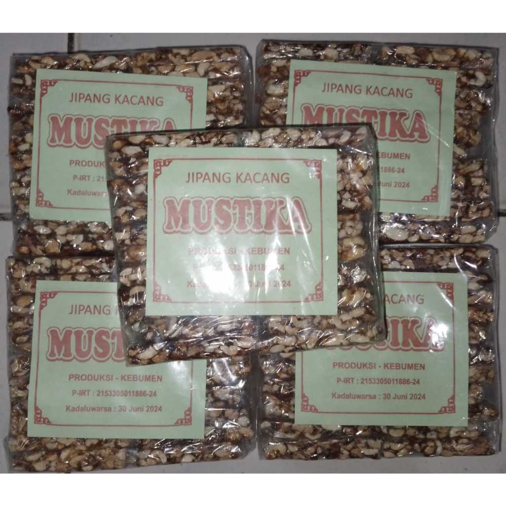 

Jipang Kacang Khas Kebumen 1 pak Isi 22 Biji