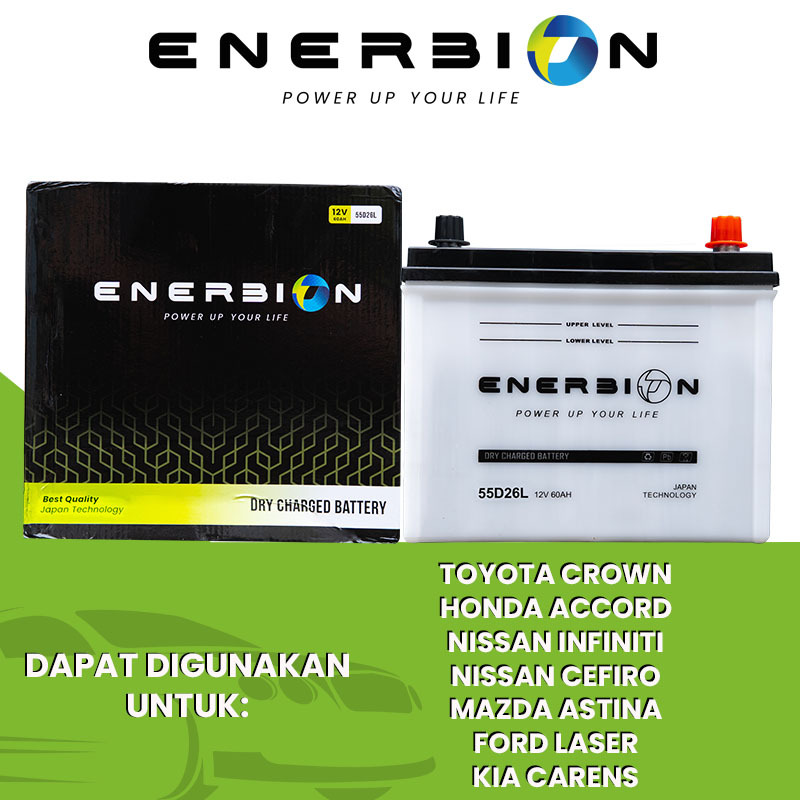Aki Mobil Enerbion Basah 55D26L Honda Accrord Cielo Toyota Crown